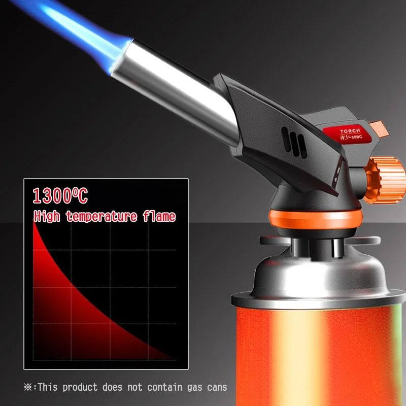 Portable Outdoor Torch Fire Gun Butane Spray Nozzle for Camping and Kitchen Use