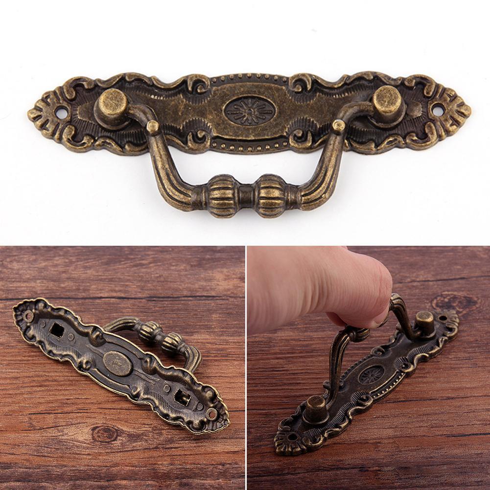 Antique Bronze Drawer Pull Handles Vintage Cabinet Hardware for Dressers Wardrobes