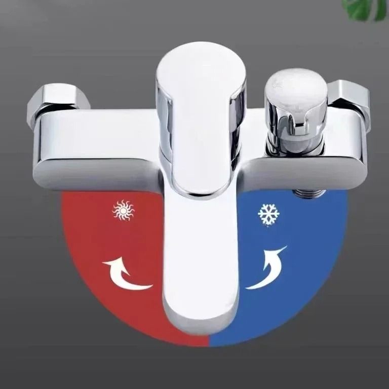 Bathroom Shower Faucet Set with Hot and Cold Water Mixer