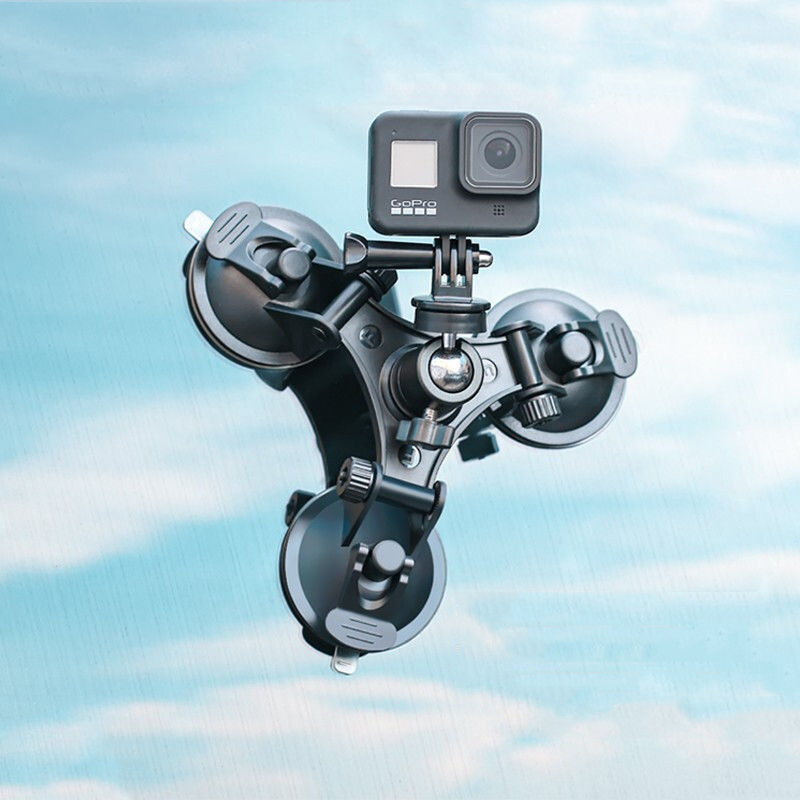 Suction Cup Car Mount with Tripod Adapter Phone Holder The Ultimate Hands-Free Camera Mount