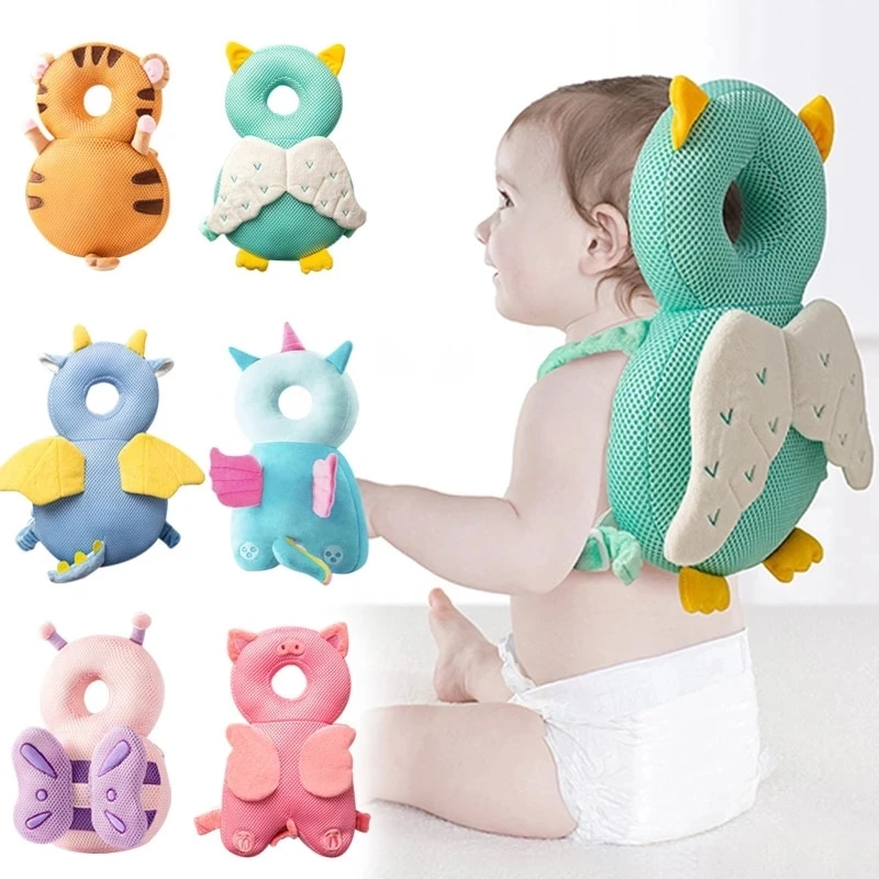 Children Anti-Fall Pillow, Baby Toddler Head Pillow, Breathable Pillow for Learning to Walk, Head Protection Pad