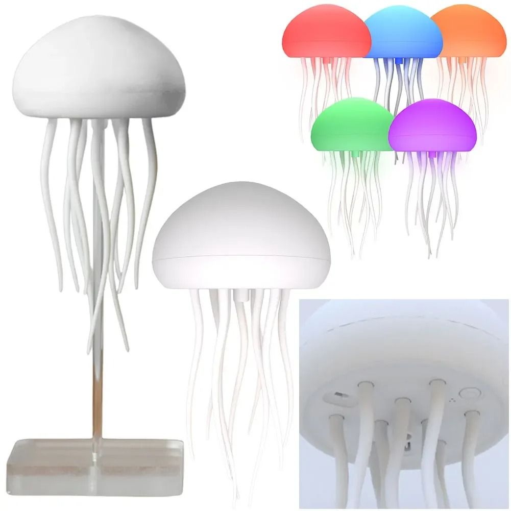 Cartoon Dancing Jellyfish RGB Night Light