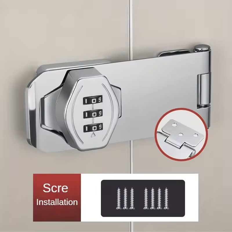 3-Digit Combination Lock Keyless Cabinet Drawer Security Code Lock