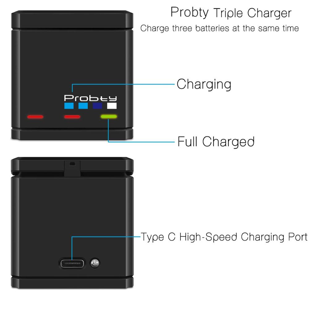 Premium GoPro Battery & Triple Battery Charger Power Kit