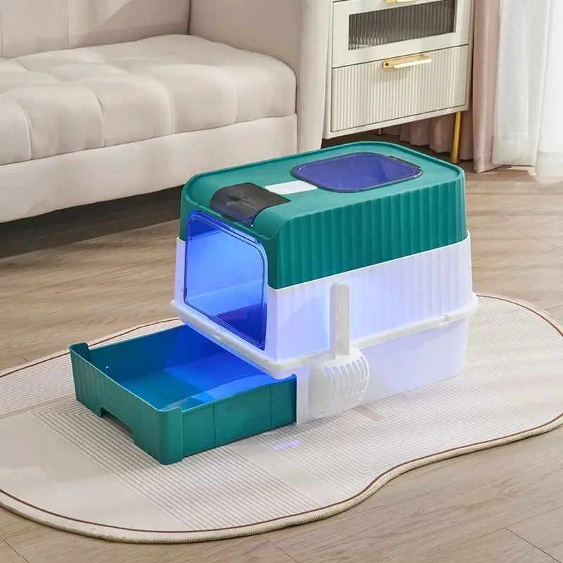 Fully Enclosed Anti-Splash Cat Litter Box