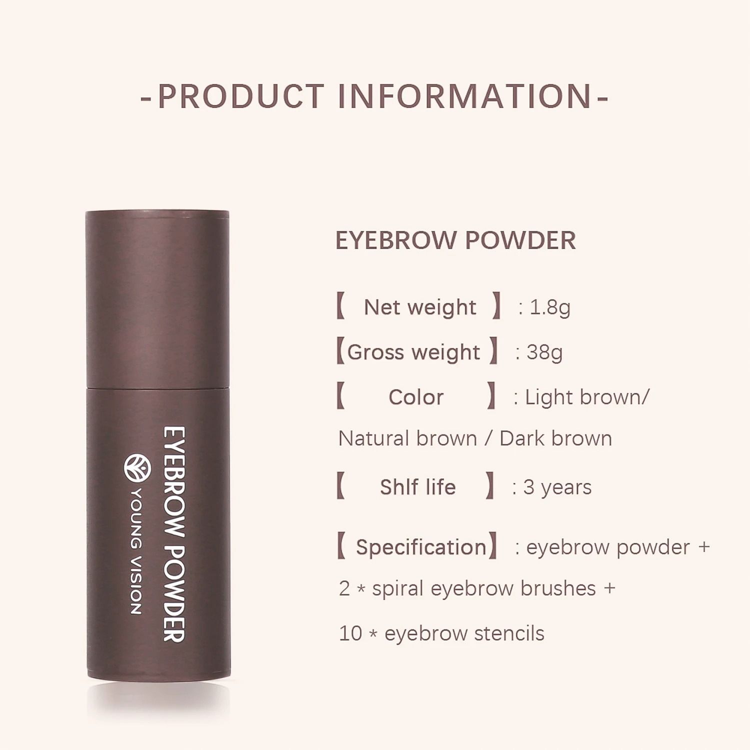 Eyebrow Stamp Stencil Kit