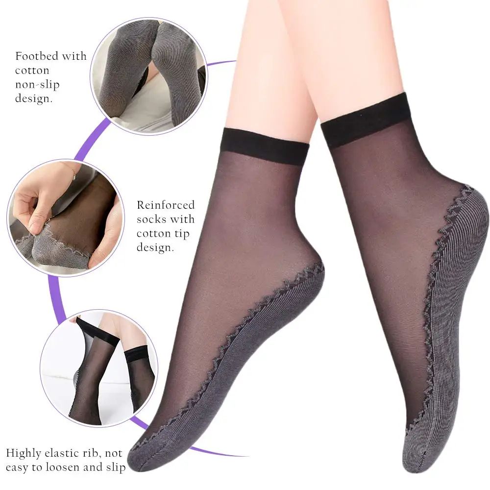 Women Ultrathin Breathable Invisible Socks Pack