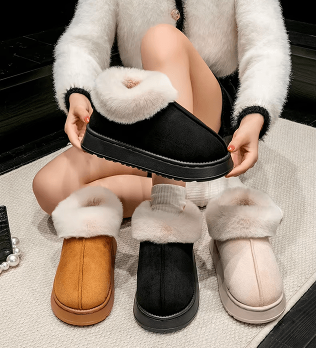 CozyStep Plush Faux Fur Winter Indoor Slippers for Women and Men