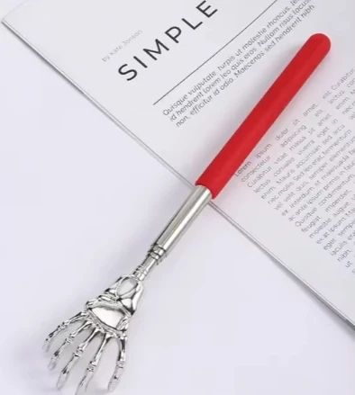 Telescopic Stainless Steel Back Scratcher & Itch Relief Massager