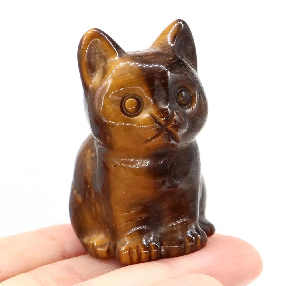 Amethyst Crystal Cat Statue