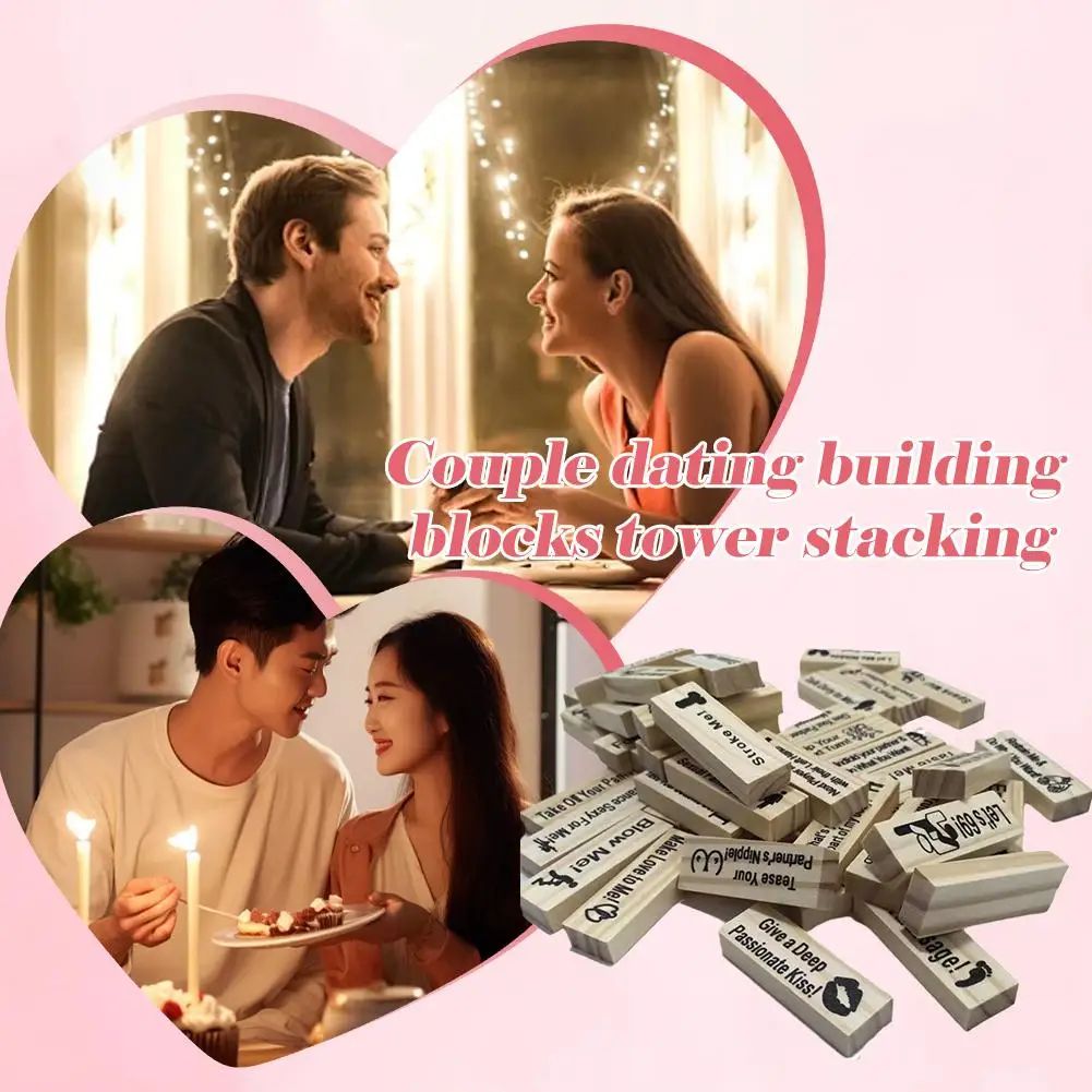 Couples Wooden Love Block Game