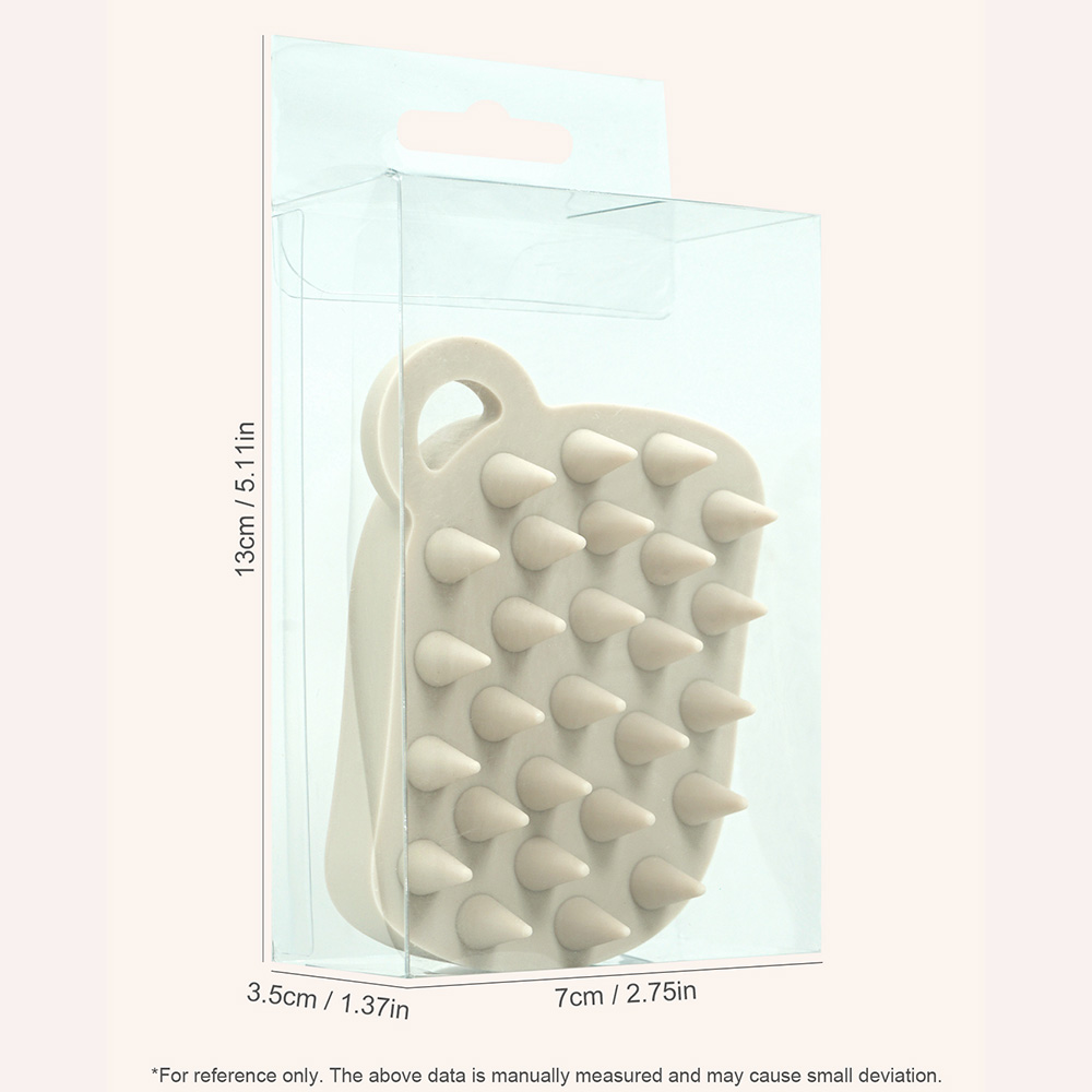 Silicone Scalp Massage Brush Shampoo Exfoliating Hair Cleanser Tool