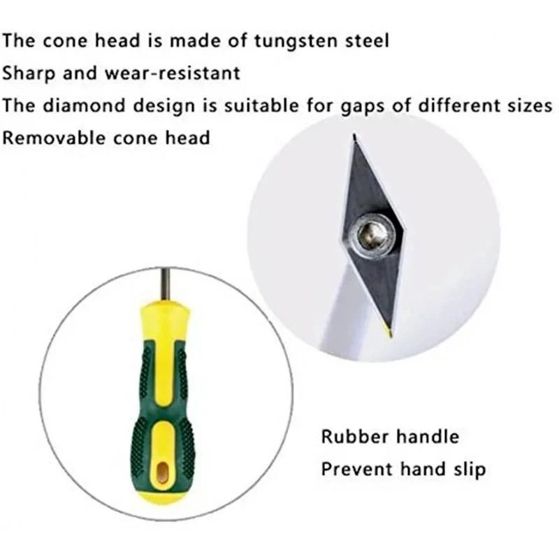Professional Ceramic Tile Grout Remover and Gap Cleaning Drill Bit