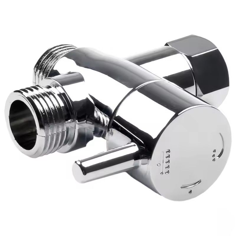 3-Way Shower Diverter Valve G1/2 – Universal Triple-Function Switch Adapter for Handheld & Fixed Shower Heads