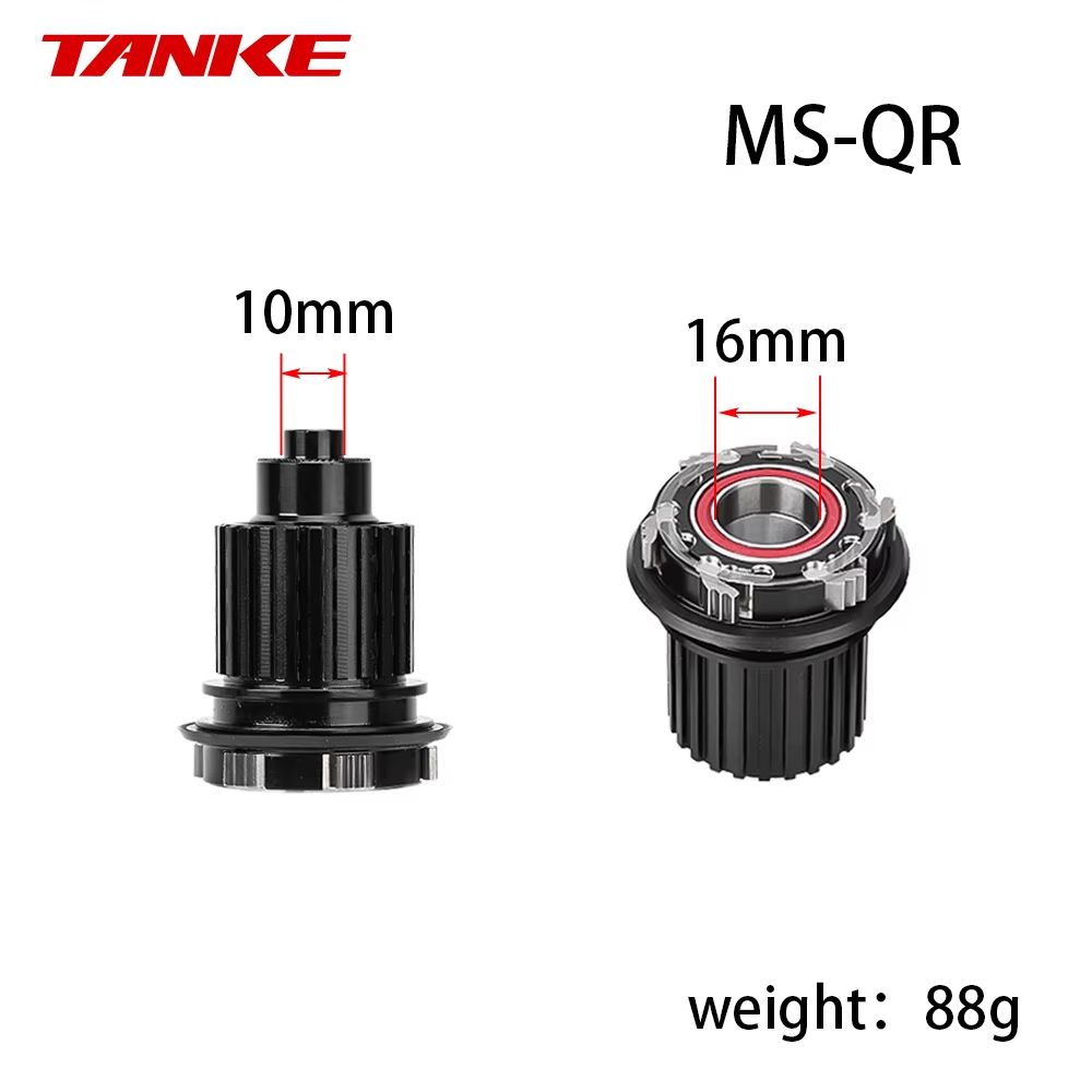 TANKE 6-Pawl Freehub Body Driver – XD/HG/MS Compatible, 135 QR / 142 Thru-Axle