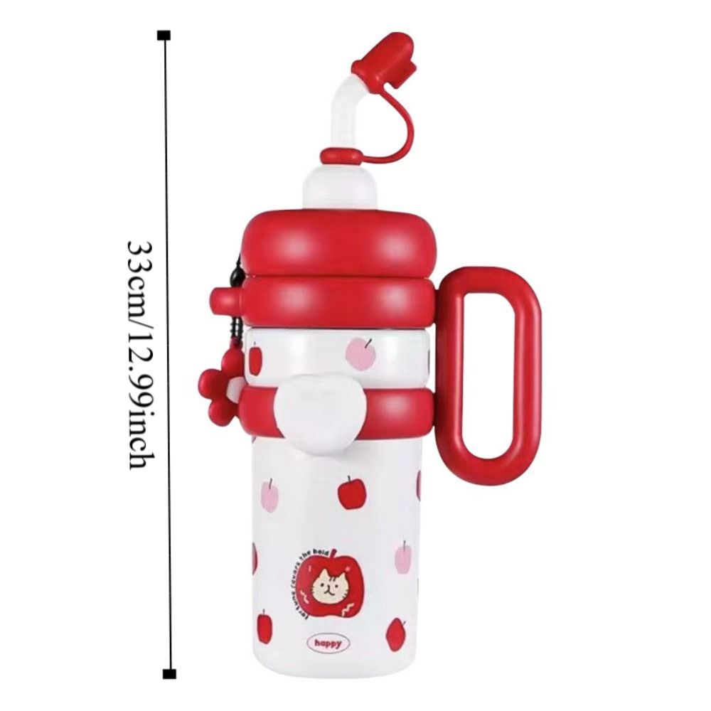 Insulated Stainless Steel Thermos Coffee Cup with Handle