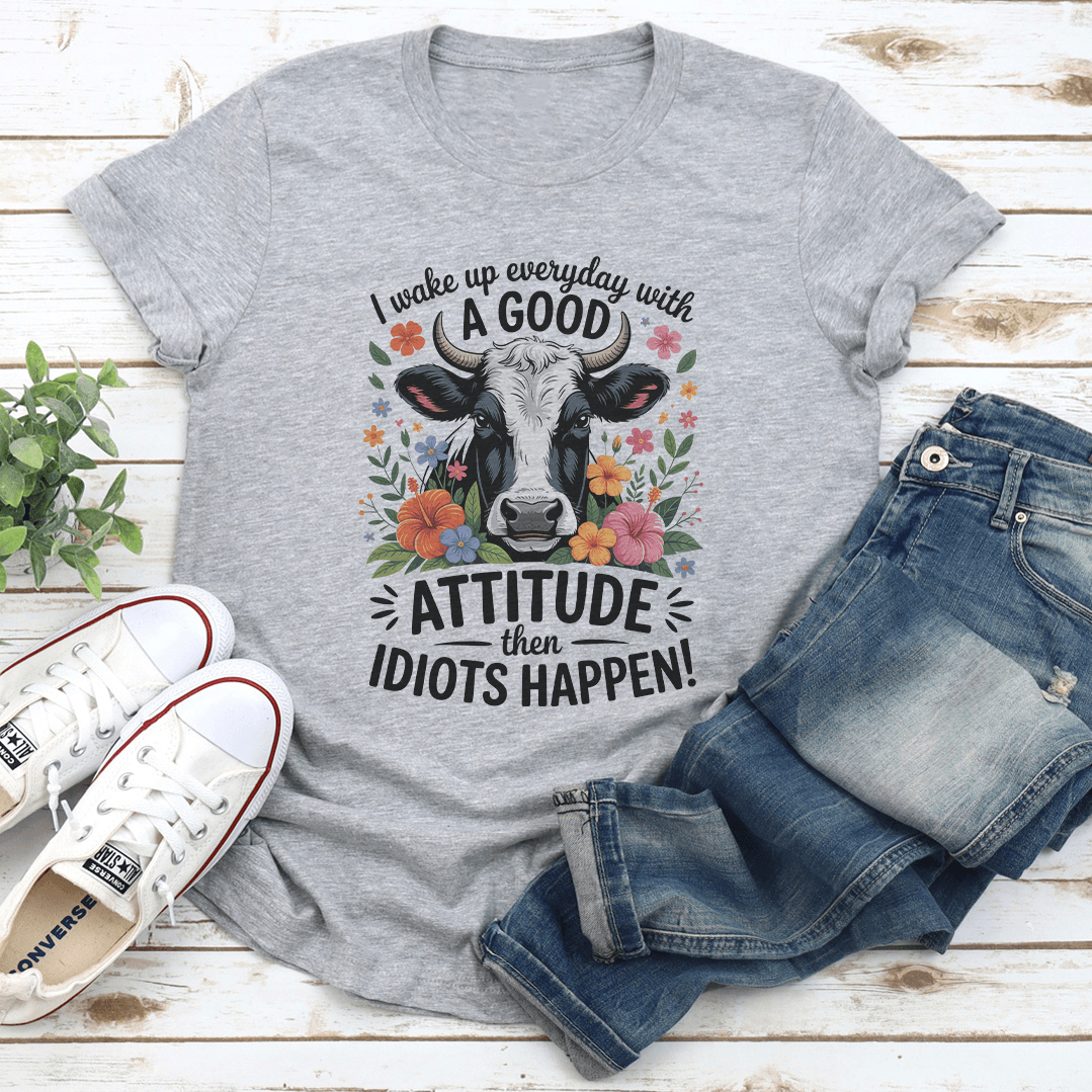 I Wake Up Everyday With A Good Attitude Tee