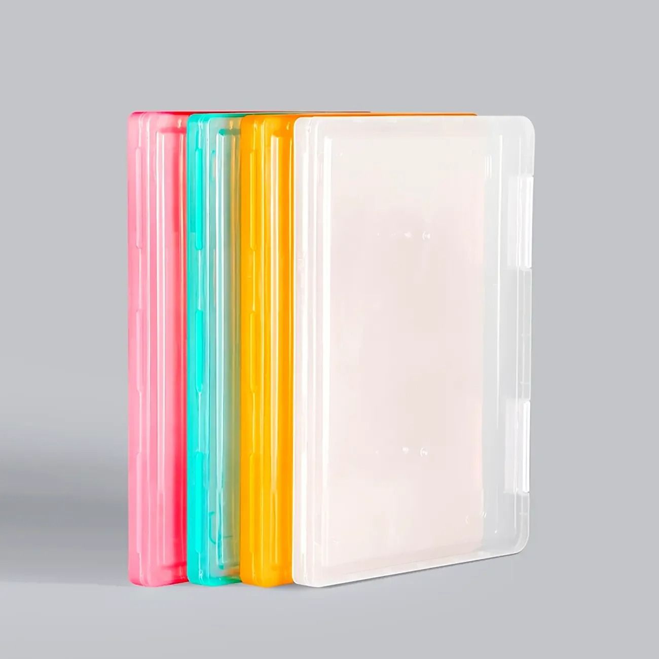 Portable A4 File Storage Box Multi Layer Document Organizer