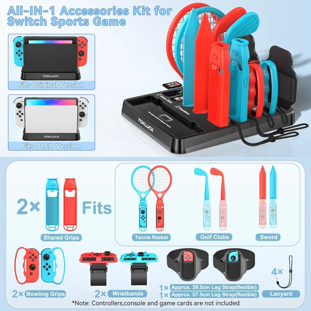 All In One Switch Accessories Kit With Storage Stand