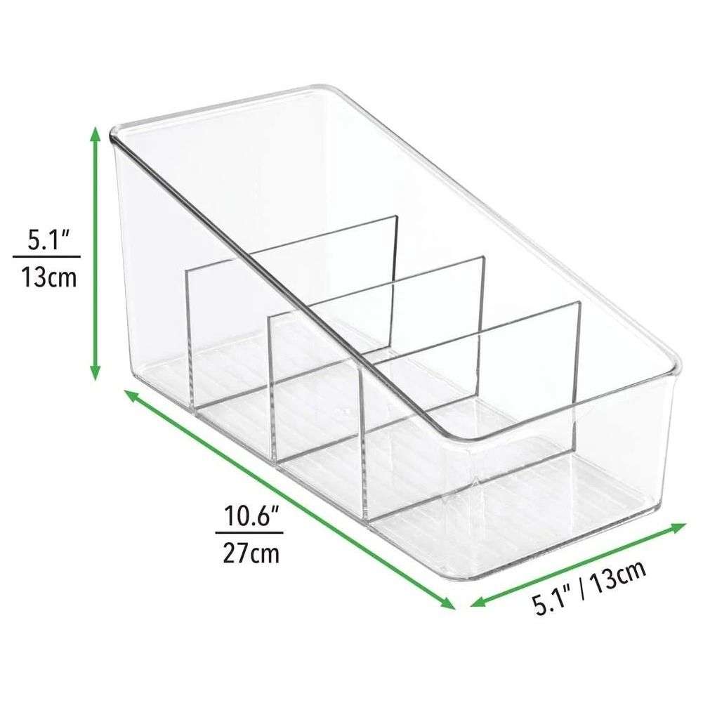 4 Layer Transparent Pantry Organizer Food Storage Container Rack