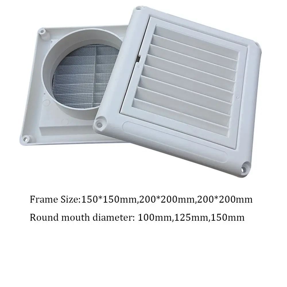 Air Vent Grille Ventilation Cover Adjustable Wall Air Vent Duct Outlet with Flaps