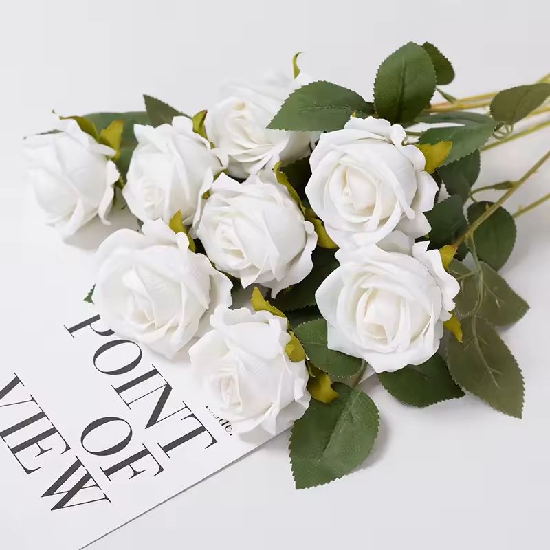 Artificial Rose Flower Stems for Home and Wedding Decoration