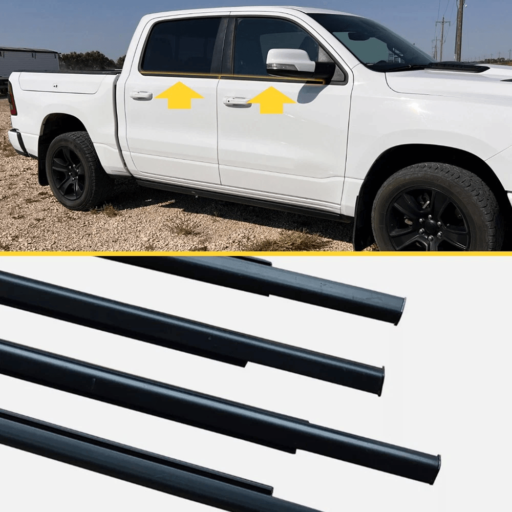 Moulding Trim Belt, Weatherstrip Window Rubber Seal, Waterproof, Noise Reduction, Durable High-Quality Automotive Seal