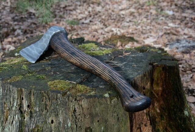 Hand-Forged Carbon Steel Viking Axe | 18