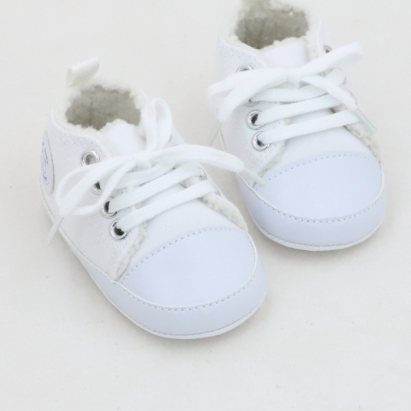 Soft Sole Pre Step Shoes, Autumn and Winter Baby Canvas Shoes, Plush Insulation Baby Shoes for Children
