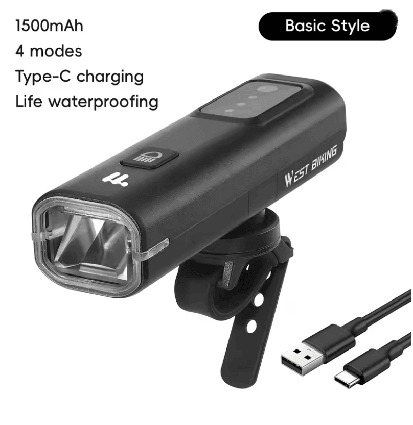 SmartSense 400-Lumen Rechargeable Bike Front Light