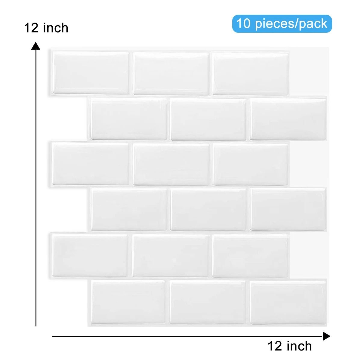 3D Peel and Stick Tiles Waterproof Kitchen Wall Sticker Set