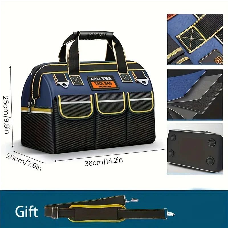 AIRAJ Large Waterproof Multifunctional Tool Bag with High Capacity