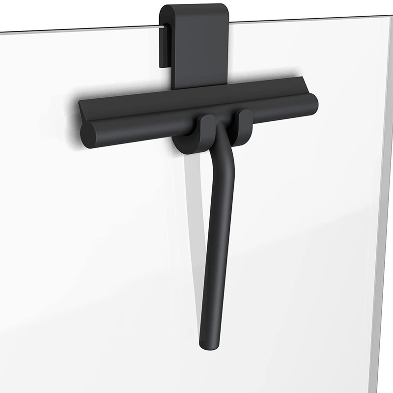 Bathroom Shower Squeegee, Household Glass Wiper, Silicone Scraper, Tiles Cleaning Tool with Hanging Holder