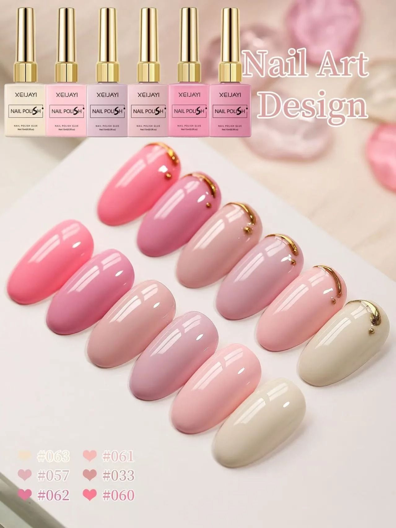 Long-Lasting Pink Gel Nail Polish