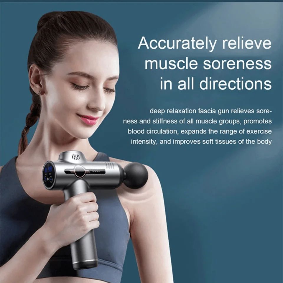 Portable Fascia Massage Gun - Deep Tissue Massager for Fast Muscle Relaxation (1 Head)