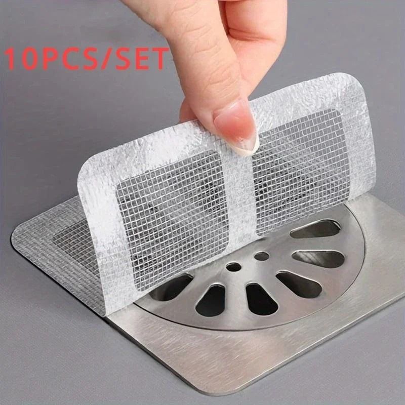 Disposable Drain Hair Catcher Mesh 10 Piece Pack