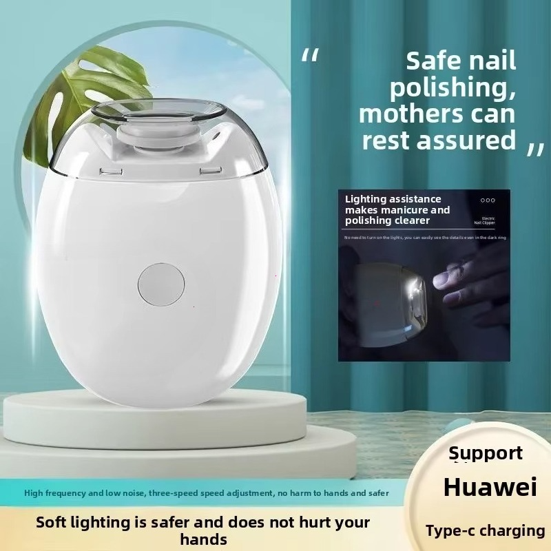 Electric Nail Trimmer with LED Light Pain Free Baby and Adult Nail Clipper