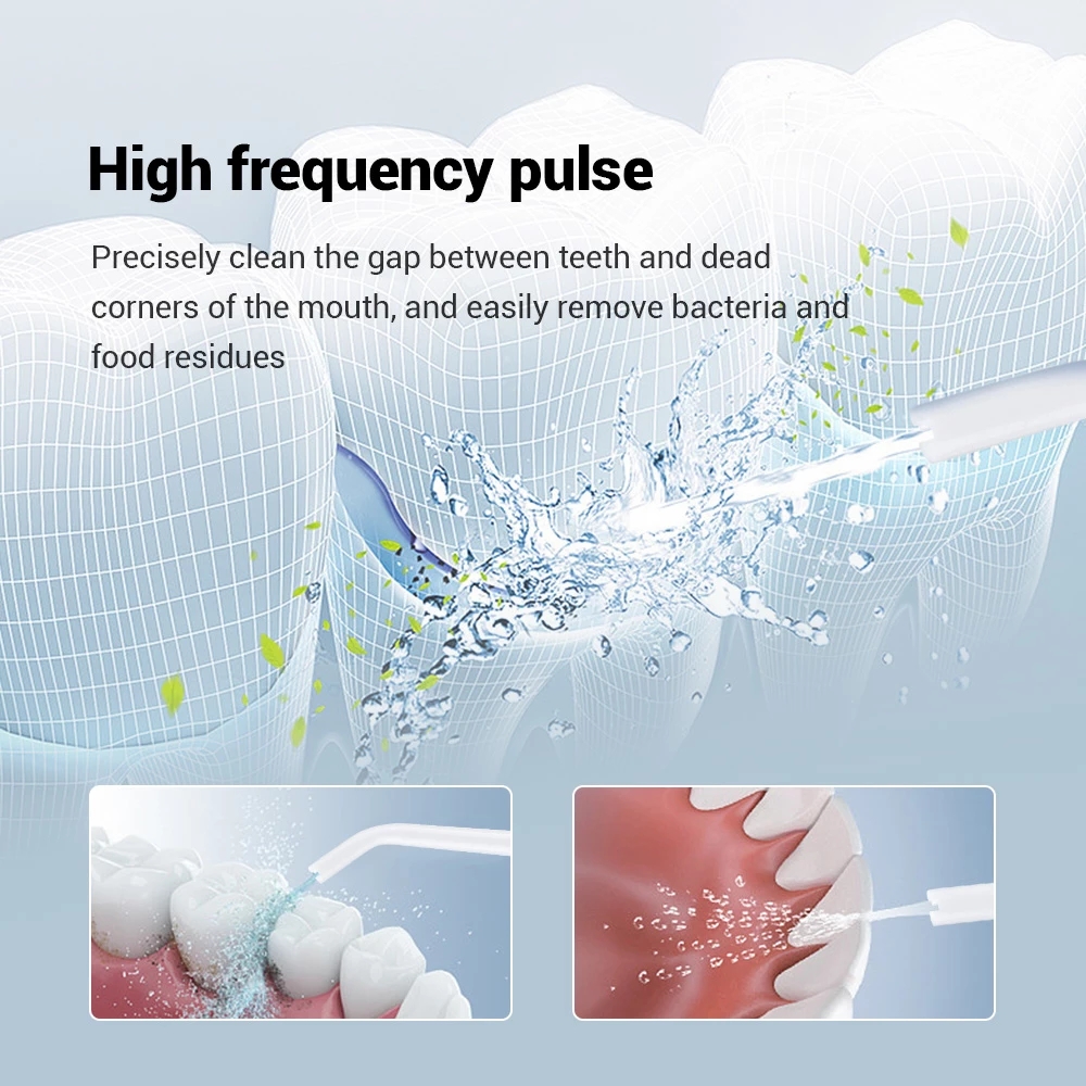 Portable Oral Irrigator Water Flosser USB Rechargeable Dental Whitening Care for Gums & Teeth
