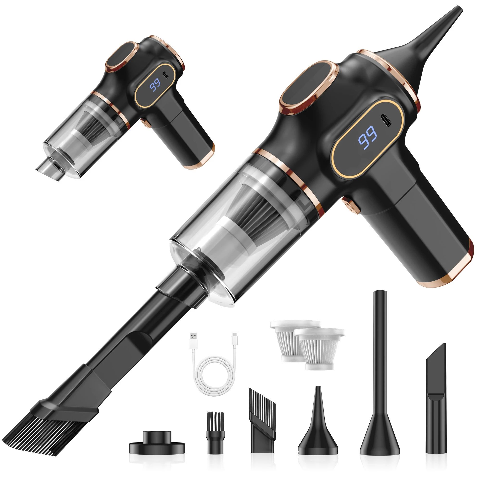 Wireless High Power Mini Car and Home Vacuum Cleaner