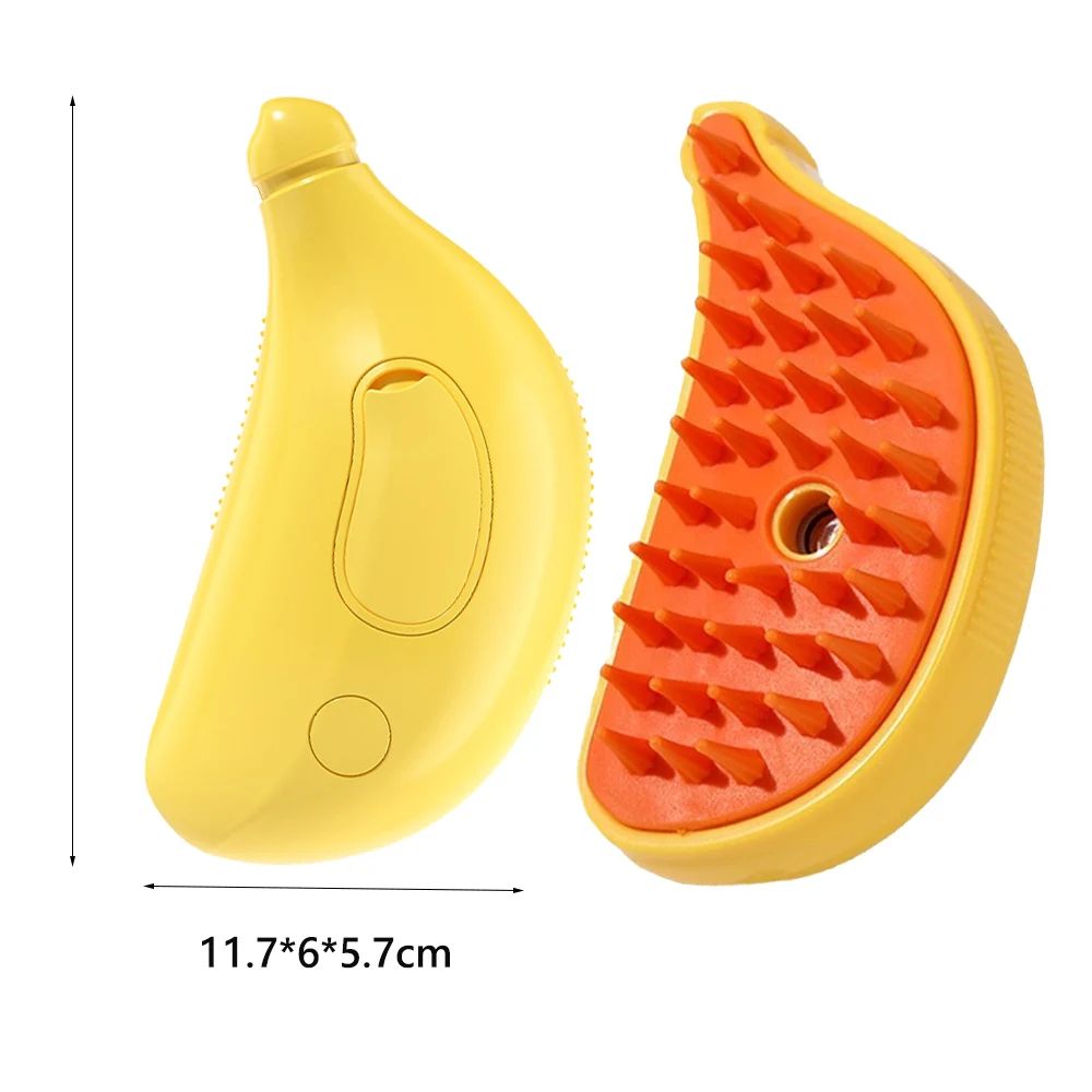 SteamSoft Pet Grooming Brush – Cat Dog Spray Comb with Massage & Hair Removal