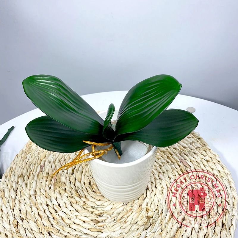 Artificial Orchid Leaves Fake Orchid Plant Leaves for Flower Arrangement and Home Decor