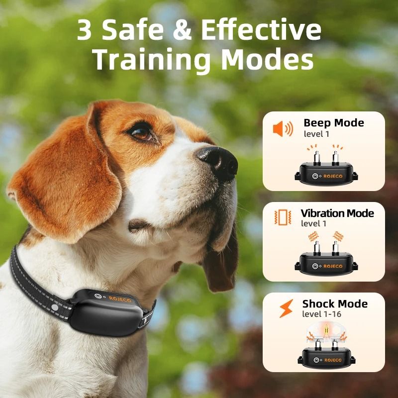 Electric Dog Training Collar with Remote and Waterproof Design