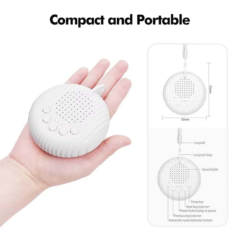 White Noise Sound Machine with 10 Relaxing Sounds for Baby Sleep