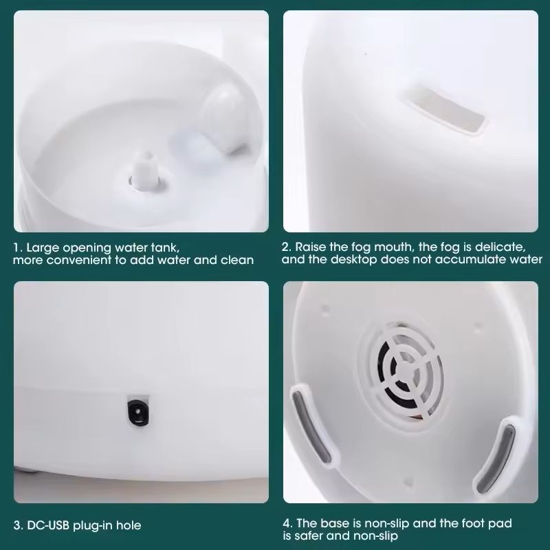 Mini USB Humidifier and Essential Oil Diffuser with Night Light
