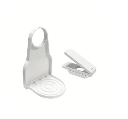 Spill Free Laundry Detergent Dispenser Cup Holder Push Pause Nozzle Space Saving Laundry Accessory
