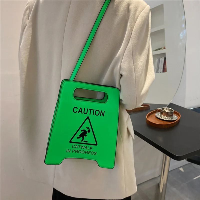 Novelty Stop Sign Crossbody Handbag