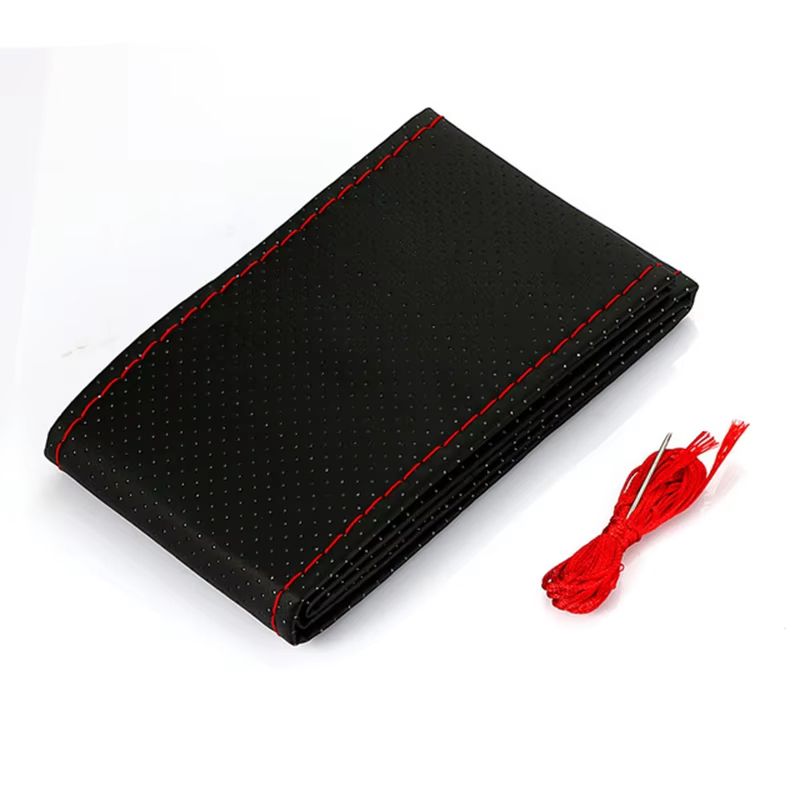 DIY Car Steering Wheel Cover Kit in Artificial Leather With Needle & Braid Thread