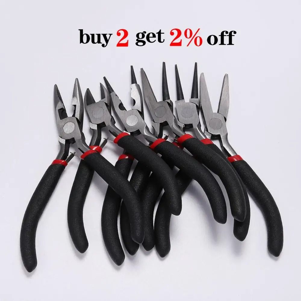 Carbon Hardened Steel Round Nose End Cutting Jewelry Making Pliers Tool