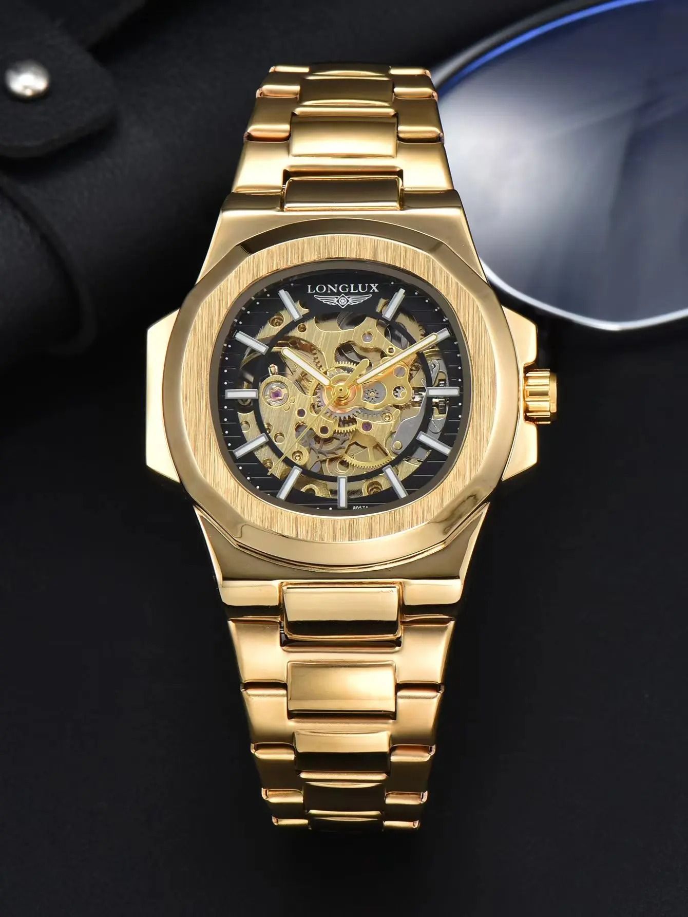 LONGLUX Men Automatic Mechanical Watch