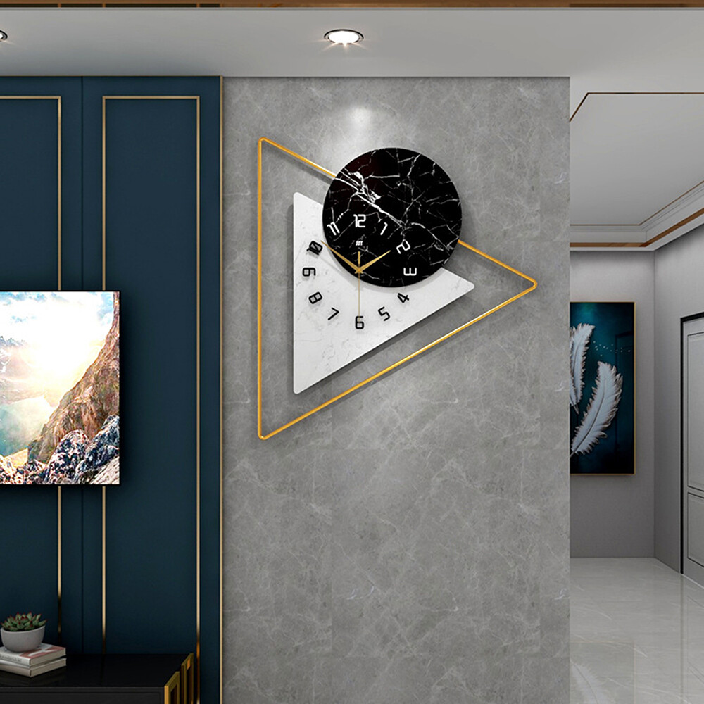 Silent Large Wall Clock Oversized for Living Room, Modern Decorative Big Office Clock for Home Wall Decoration